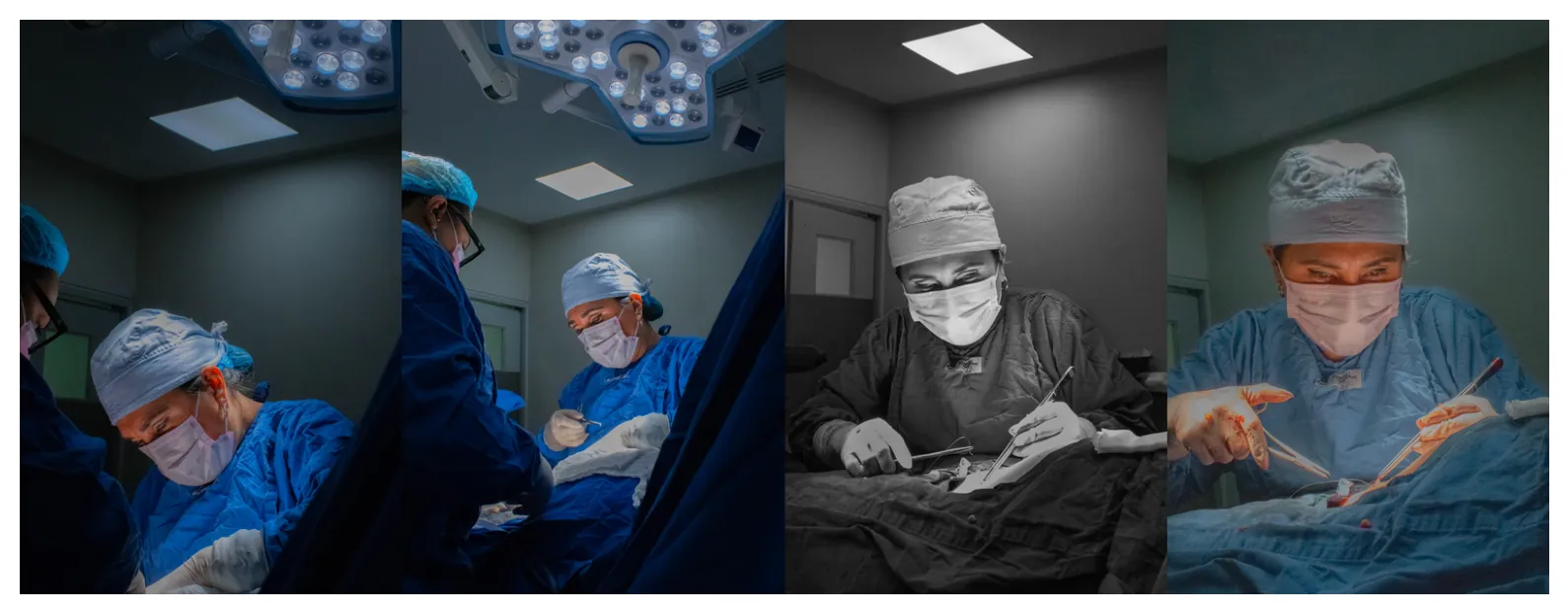 Equipo médico en quirófano